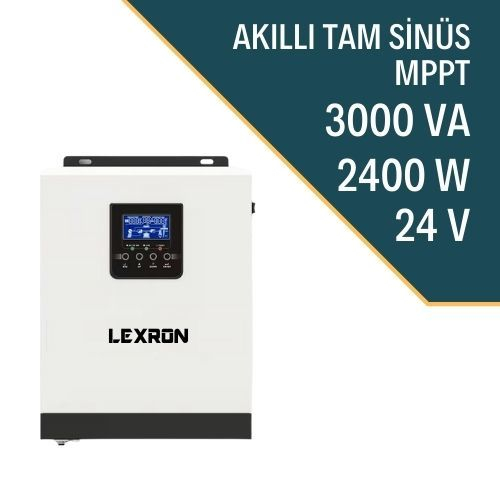 Lexron 3KVA/2400W MPPT 24V Akıllı Inverter